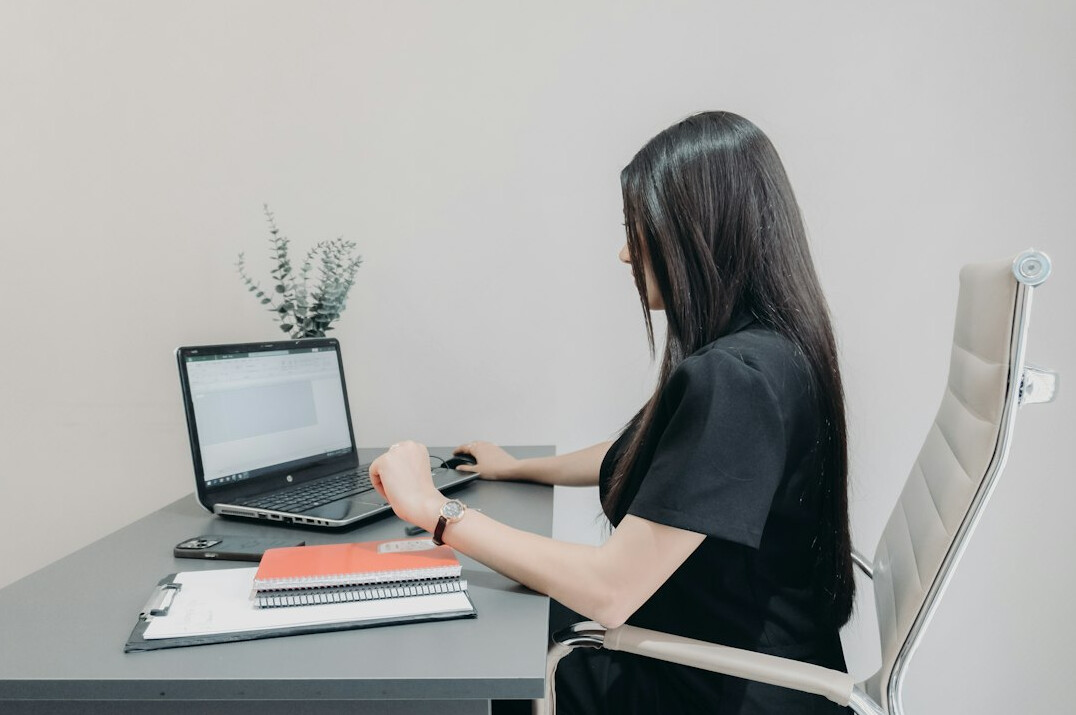 healthy employee working